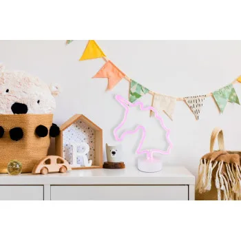 Globo Unicorn II. fehér gyerek LED dekorációs lámpa (GLO-28065) LED 1 izzós IP20