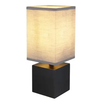 Globo Valentino fekete-antracit asztali lámpa (GLO-21628A) E27 1 izzós IP20