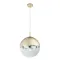 Globo Varus arany-átlátszó függesztett lámpa (GLO-15857) E27 1 izzós IP20