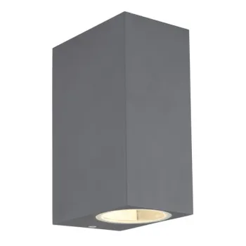 Globo Veronika antracit-átlátszó kültéri fali lámpa (GLO-34164-2) GU10 2 izzós IP44