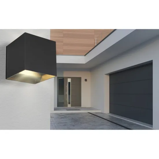 Globo Veronika fekete-átlátszó LED kültéri fali lámpa (GLO-34168B) LED 2 izzós IP54