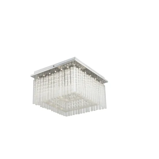 Globo Vince króm-átlátszó kristály LED mennyezeti lámpa (GLO-68567-21) LED 1 izzós IP20
