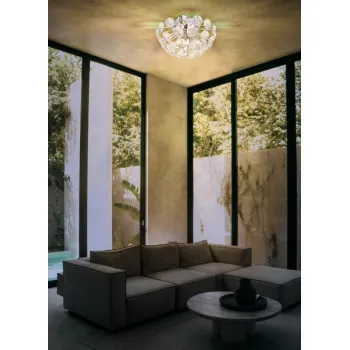 Globo Virina króm-átlátszó kristály mennyezeti lámpa (GLO-16047DC) G9 10 izzós IP20