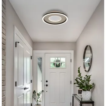 Globo Wiley fehér-fekete LED mennyezeti lámpa (GLO-48904-24) LED 1 izzós IP20