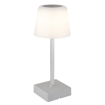 Globo Xayden ezüst-opál LED asztali lámpa (GLO-28061SI) LED 1 izzós IP20