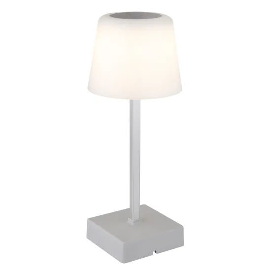 Globo Xayden ezüst-opál LED asztali lámpa (GLO-28061SI) LED 1 izzós IP20