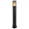 Globo Xeloo fekete-füstszürke mozgásérzékelős kültéri állólámpa (GLO-32016BSS) E27 1 izzós IP44