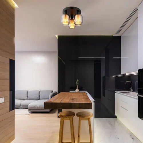 Globo Xia fekete-füstszínű  mennyezeti lámpa (GLO-15754-3D) E27 3 izzós IP20