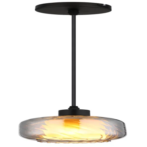 Globo Xia fekete-füstszínű  függesztett lámpa (GLO-15754H) E27 1 izzós IP20