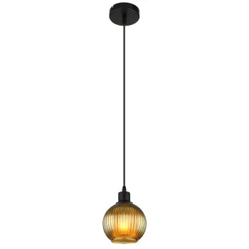 Globo Zumba fekete-zöld függesztett lámpa (GLO-15638G) E27 1 izzós IP20