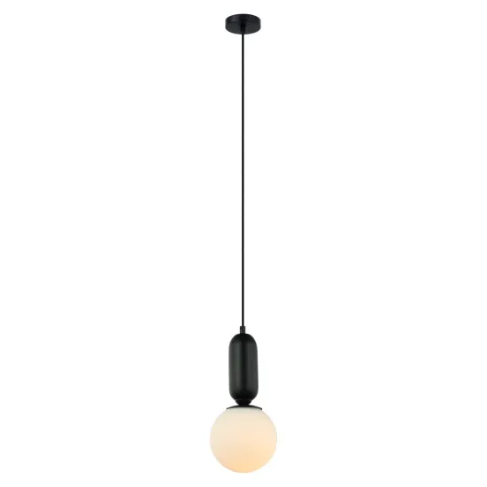 Italux Aldeva  fekete függesztett lámpa (IT-PND-02340-1S-BK) E27 1 izzós IP20