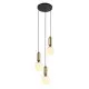 Italux Aldeva  bronz függesztett lámpa (IT-PND-02340-3S-BRO) E27 3 izzós IP20