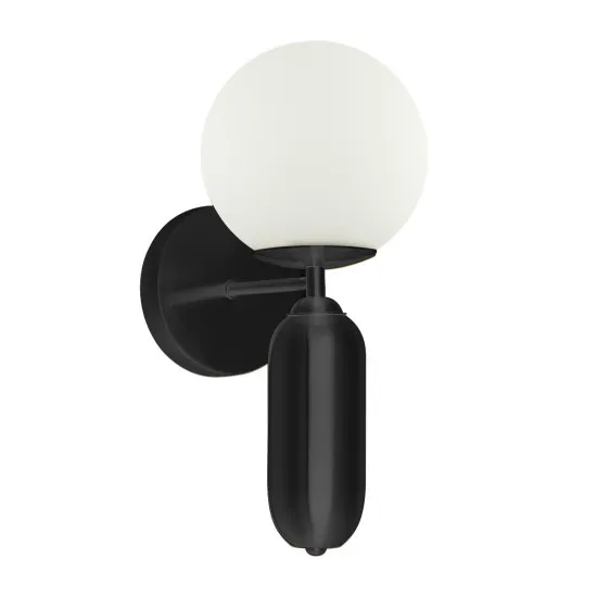 Italux Aldeva  fekete falikar (IT-WL-02340-1-BK) E27 1 izzós IP20