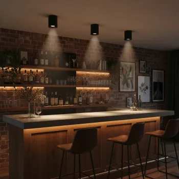 Italux Altisma  fekete LED mennyezeti lámpa (IT-CLN-6677-75-BL-3K) LED 1 izzós IP20