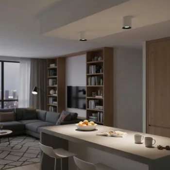 Italux Altisma  fehér-fekete LED mennyezeti lámpa (IT-CLN-6677-75-WH-BL-3K) LED 1 izzós IP20