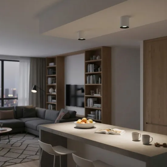Italux Altisma  fehér-fekete LED mennyezeti lámpa (IT-CLN-6677-75-WH-BL-3K) LED 1 izzós IP20