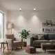 Italux Altisma  fehér-fekete LED mennyezeti lámpa (IT-CLN-6677-75-WH-BL-3K) LED 1 izzós IP20