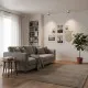Italux Altisma  fehér-fekete LED mennyezeti lámpa (IT-CLN-6677-75-WH-BL-3K) LED 1 izzós IP20