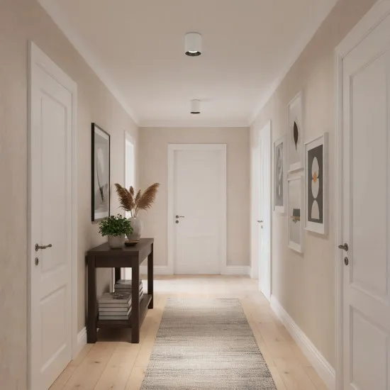 Italux Altisma  fehér-fekete LED mennyezeti lámpa (IT-CLN-6677-75-WH-BL-3K) LED 1 izzós IP20