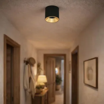Italux Altisma  fekete-arany LED mennyezeti lámpa (IT-CLN-6677-95-BL-GD-3K) LED 1 izzós IP20