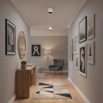 Italux Altisma  fehér-fekete LED mennyezeti lámpa (IT-CLN-6677-95-WH-BL-3K) LED 1 izzós IP20
