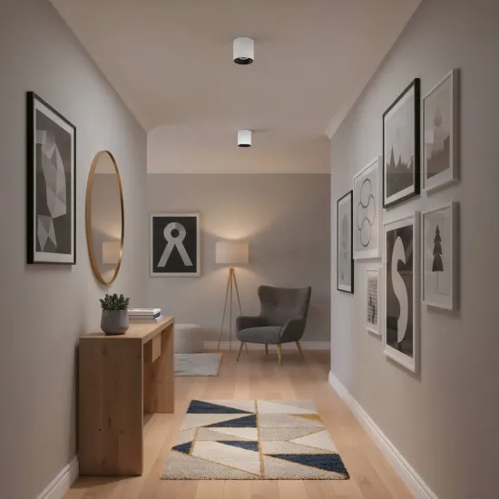 Italux Altisma  fehér-fekete LED mennyezeti lámpa (IT-CLN-6677-95-WH-BL-3K) LED 1 izzós IP20