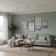 Italux Altisma  fehér-arany LED mennyezeti lámpa (IT-CLN-6677-95-WH-GD-3K) LED 1 izzós IP20