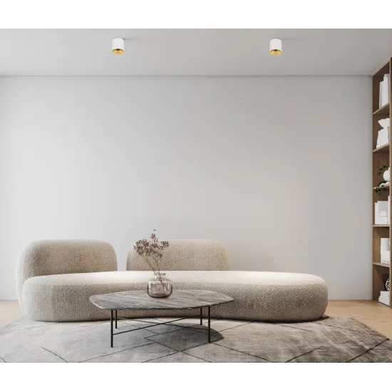 Italux Altisma  fehér-arany LED mennyezeti lámpa (IT-CLN-6677-95-WH-GD-3K) LED 1 izzós IP20