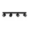 Italux Aveiro  fekete LED mennyezeti spotlámpa (IT-SPL-31981-4B-BK) LED 4 izzós IP20