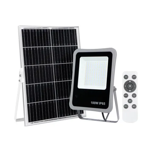 Italux Bares  szürke napelemes LED kültéri reflektor (IT-SLR-73142-100W) LED 1 izzós IP65