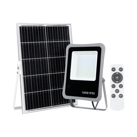 Italux Bares  szürke napelemes LED kültéri reflektor (IT-SLR-73142-100W) LED 1 izzós IP65