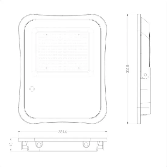 Italux Bares  szürke napelemes LED kültéri reflektor (IT-SLR-73142-200W) LED 1 izzós IP65