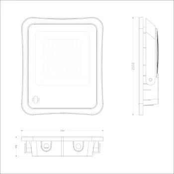 Italux Bares  szürke napelemes LED kültéri reflektor (IT-SLR-73142-50W) LED 1 izzós IP65