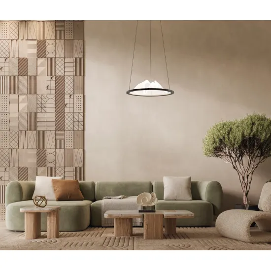 Italux Baret  kávébarna LED függesztett lámpa (IT-PND-58038-26W-3K) LED 1 izzós IP20