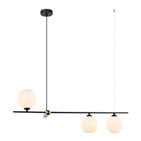 Italux Barletta  fekete-bronz függesztett lámpa (IT-PND-76540-3-BK) G9 3 izzós IP20
