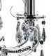 Italux Barocco fekete csillár (IT-MD72709-6B) E14 6 izzós IP20