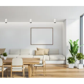 Italux Boniva  fehér-fekete LED mennyezeti spotlámpa (IT-SPL-2854-1-SC-WH) LED 1 izzós IP20