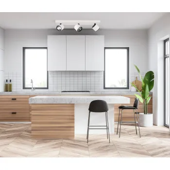 Italux Boniva  fehér-fekete LED mennyezeti spotlámpa (IT-SPL-2854-3B-WH) LED 3 izzós IP20