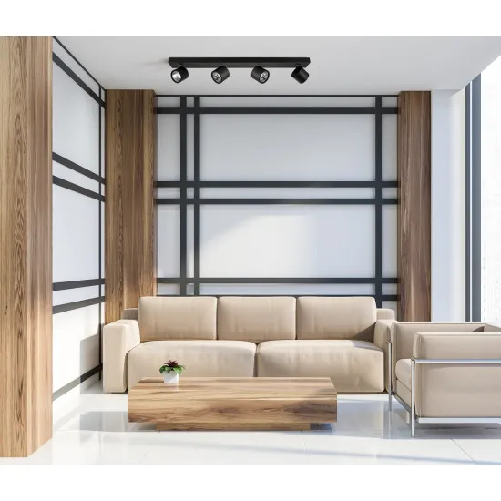 Italux Boniva  fekete LED mennyezeti spotlámpa (IT-SPL-2854-4B-BL) LED 4 izzós IP20