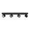Italux Boniva  fekete LED mennyezeti spotlámpa (IT-SPL-2854-4B-BL) LED 4 izzós IP20