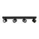 Italux Boniva  fekete LED mennyezeti spotlámpa (IT-SPL-2854-4B-BL) LED 4 izzós IP20