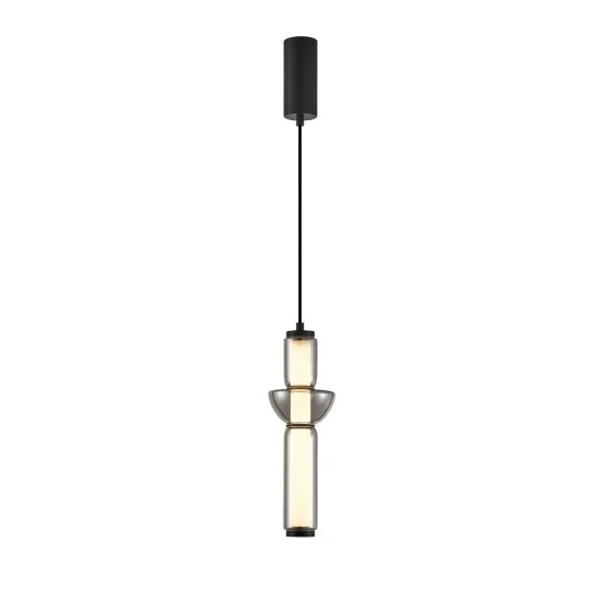 Italux Bruni  matt fekete LED függesztett lámpa (IT-PND-27372-1-19W-BK) LED 1 izzós IP20
