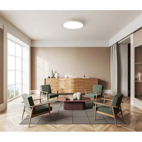 Italux Calvi  fehér LED mennyezeti lámpa (IT-PLF-35263-480R-36W-WH) LED 1 izzós IP20