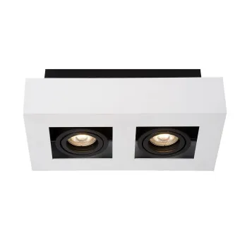 Italux Casemiro  fehér mennyezeti spotlámpa (IT-IT8001S2-WH/BK) GU10 2 izzós IP20
