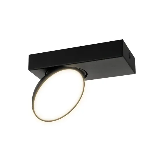 Italux Castelio  fekete LED mennyezeti spotlámpa (IT-SPL-31976-1B-BK) LED 1 izzós IP20