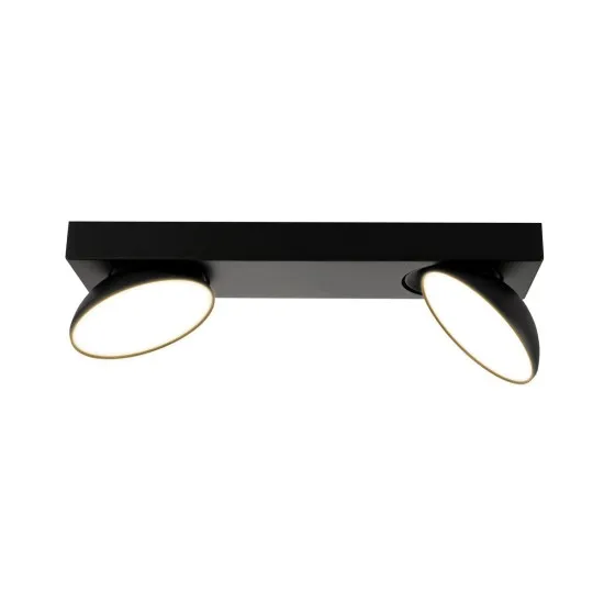 Italux Castelio  fekete LED mennyezeti spotlámpa (IT-SPL-31976-2B-BK) LED 2 izzós IP20