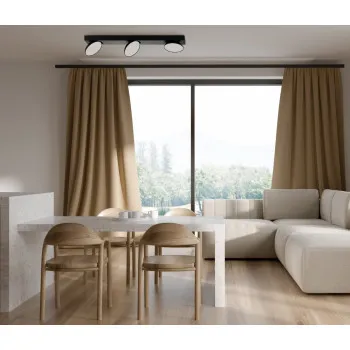 Italux Castelio  fekete LED mennyezeti spotlámpa (IT-SPL-31976-3B-BK) LED 3 izzós IP20