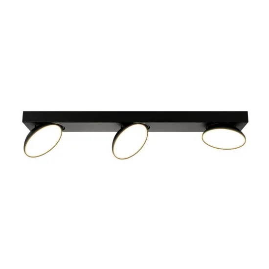 Italux Castelio  fekete LED mennyezeti spotlámpa (IT-SPL-31976-3B-BK) LED 3 izzós IP20