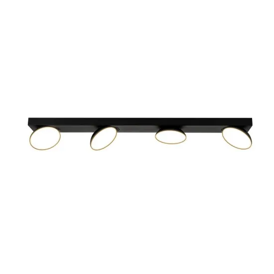 Italux Castelio  fekete LED mennyezeti spotlámpa (IT-SPL-31976-4B-BK) LED 4 izzós IP20