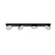 Italux Castelio  fekete LED mennyezeti spotlámpa (IT-SPL-31976-4B-BK) LED 4 izzós IP20